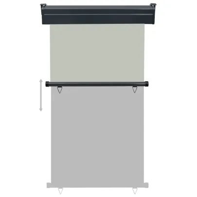 Copertină laterală balcon gri | 100x250 cm | Livrare gratuită