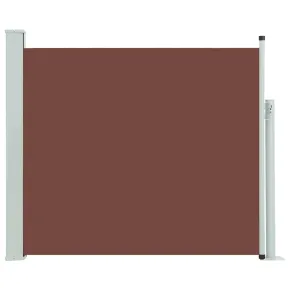 Copertină Laterală Retractabilă Maro pentru Terasă 100x300 cm 2