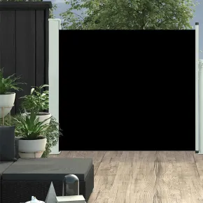 Copertină Laterală Retractabilă Terasă - Negru 100x300 cm