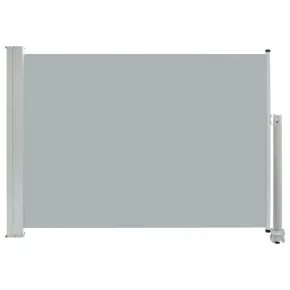 Copertină Laterală Retractabilă Terasă - Gri 80x300 cm 2