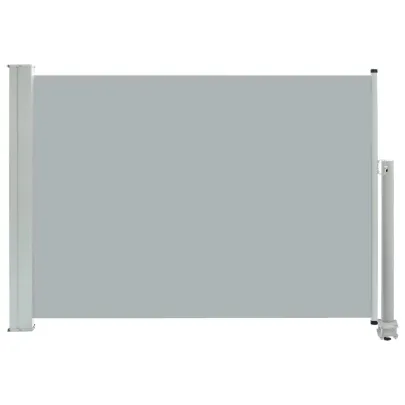 Copertină Laterală Retractabilă Terasă - Gri 80x300 cm