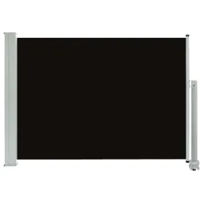 Copertină Laterală Retractabilă Terasă - Negru 80x300 cm 2