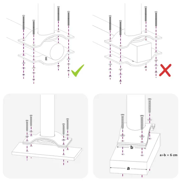 Copertină Laterală Retractabilă Maro pentru Terasă | 100x300 cm