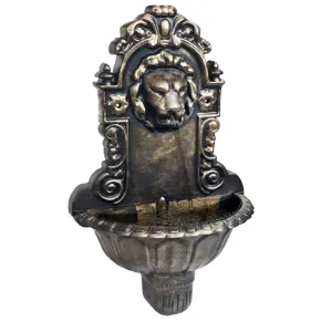 Fântână perete cap leu bronz - Decor interior elegant