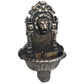 Fântână perete cap leu bronz - Decor interior elegant 2