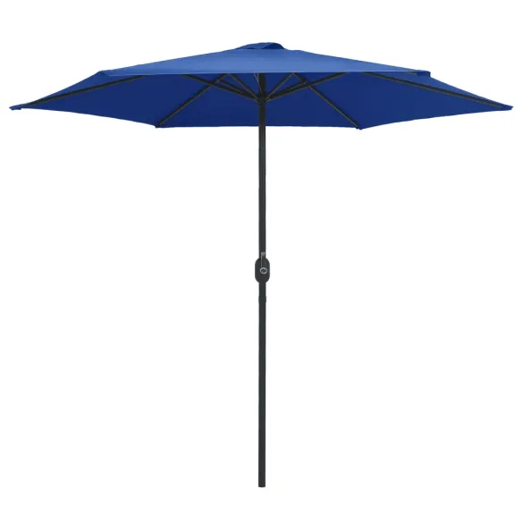 Umbrelă Soare Grădină Aluminiu Albastru Azur 270x246cm