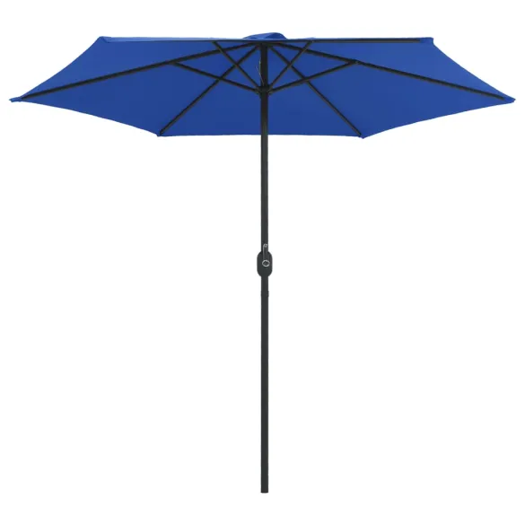 Umbrelă Soare Grădină Aluminiu Albastru Azur 270x246cm