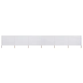 Paravan Anti-Vânt Textil 6 Panouri, 800x120 cm - Livrare Gratuită