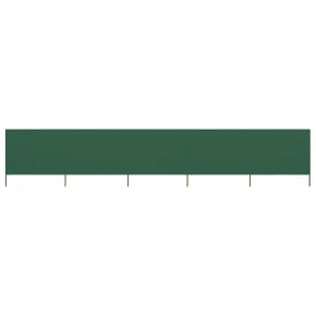 Paravan Anti-Vânt Verde 5 Panouri - 600x120 cm - Textil
