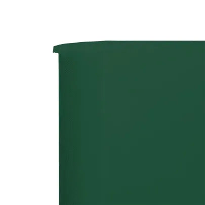 Paravan Anti-Vânt Verde 5 Panouri - 600x120 cm - Textil