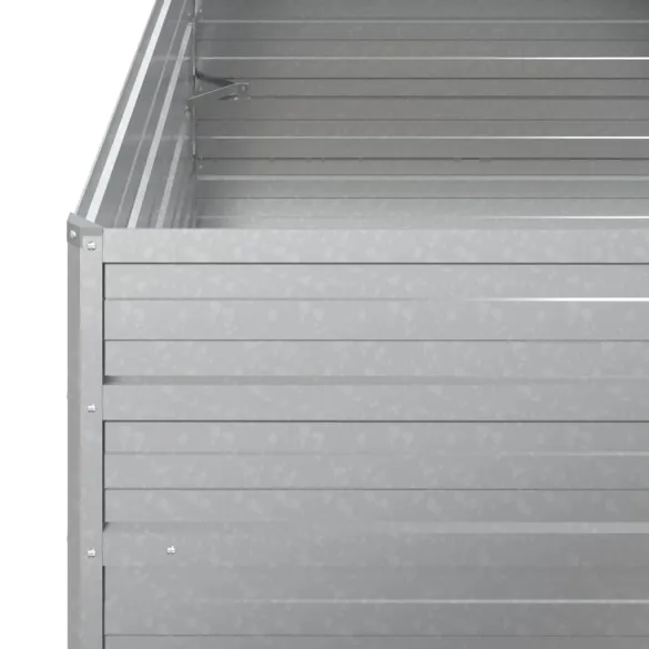 Strat Înălțat Grădină Oțel Galvanizat 100x100x77cm - Livrare Gratuită