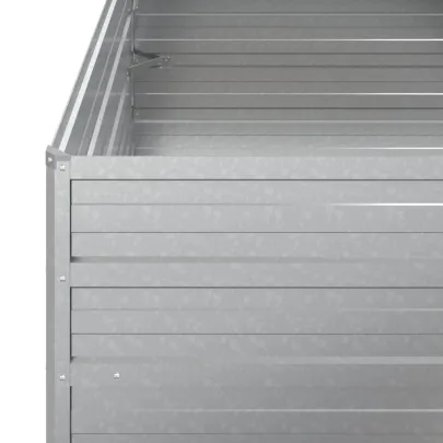 Strat Înălțat Grădină Oțel Galvanizat 100x100x77cm - Livrare Gratuită