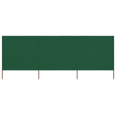 Paravan Anti-Vânt Verde 400x160 cm - Textil și Lemn | Comandă
