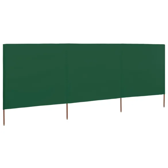 Paravan Anti-Vânt Verde 400x160 cm - Textil și Lemn | Comandă