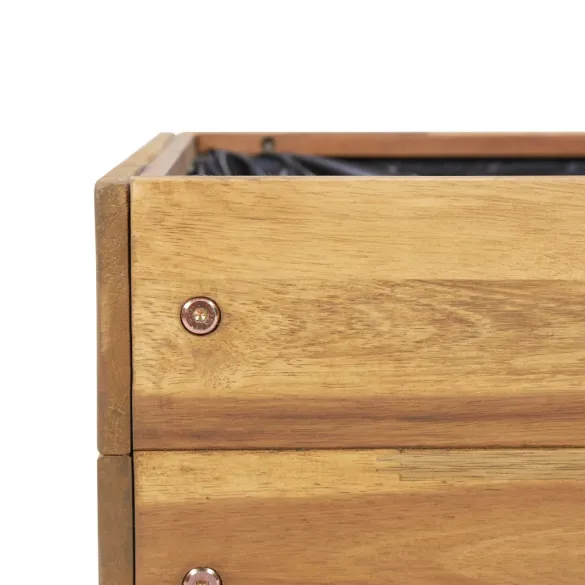 Jardinieră înaltă lemn acacia - 50x40x45 cm | Livrare gratuită