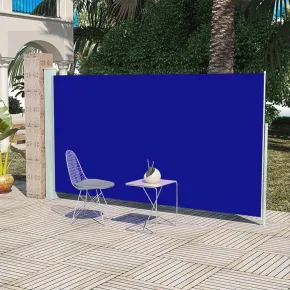 Copertină Laterală Retractabilă Terasă - Albastru 160x300 cm