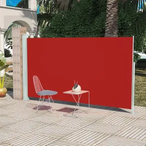 Copertină Laterală Retractabilă Roșie - 160x300 cm