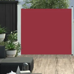 Copertină Laterală Retractabilă Roșu Terasă 170x300 cm