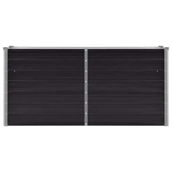 Strat Înălțat Grădină Antracit Oțel Galvanizat 160x40x77 cm