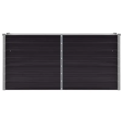 Strat Înălțat Grădină Antracit Oțel Galvanizat 160x40x77 cm