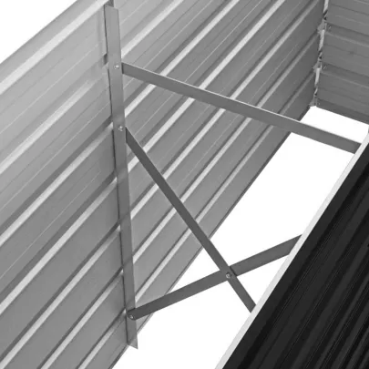 Strat Înălțat Grădină Antracit Oțel Galvanizat 160x40x77 cm