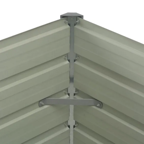 Strat Înălțat Grădină Antracit 100x100x77 cm - Oțel Galvanizat