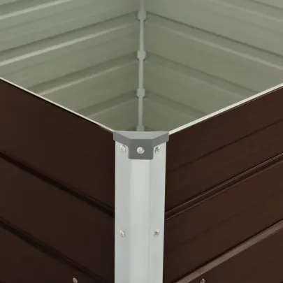 Strat Ridicat Grădină Oțel Galvanizat - 100x100x77 cm