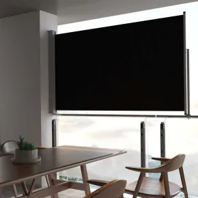 Copertină Laterală Retractabilă 140x300 cm Negru | Livrare Gratuită