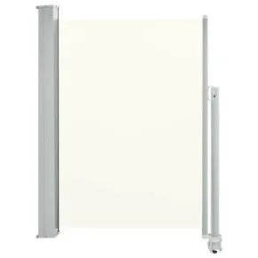 Copertină laterală retractabilă de terasă - crem - 100 x 300 cm 2