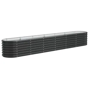 Strat Înălțat Grădină 260x40x36 cm - Oțel Antracit | Livrare Gratuită 2