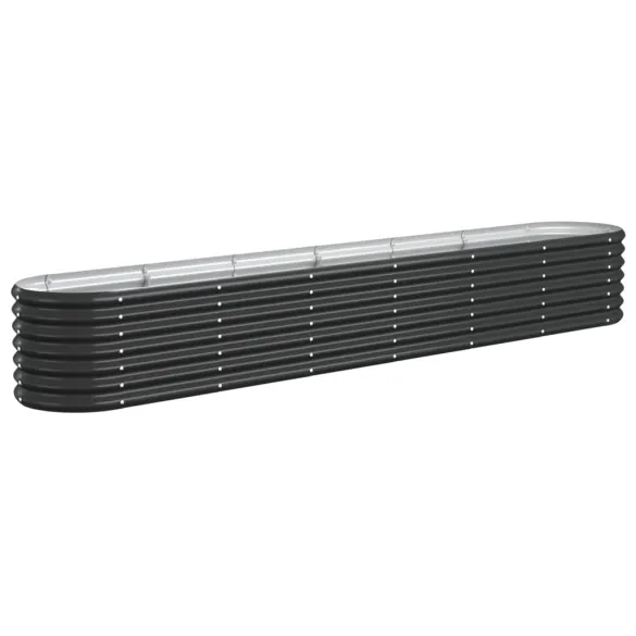 Strat Înălțat Grădină 260x40x36 cm - Oțel Antracit | Livrare Gratuită