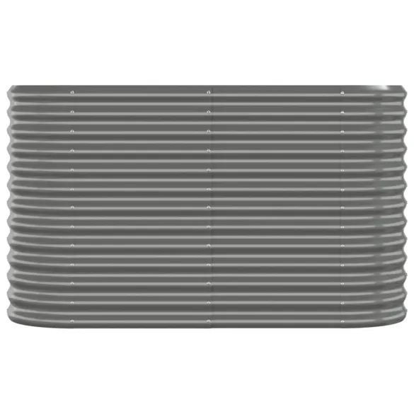 Strat Înălțat Grădină Gri - Oțel Rezistent | Livrare Gratuită