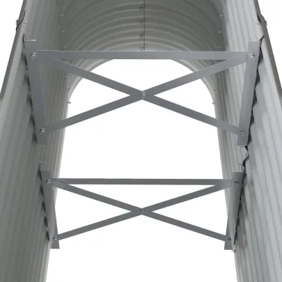 Strat Înălțat Grădină Gri - Oțel Rezistent | Livrare Gratuită