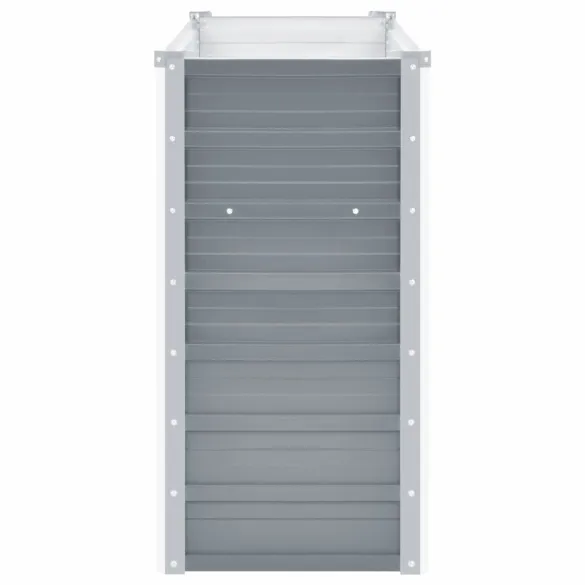 Strat Înălțat Grădină Gri - Oțel Galvanizat Rezistent