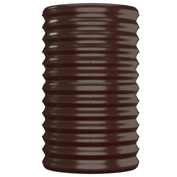 Strat Înălțat Grădină Metalic 152x40x68 cm - Maro