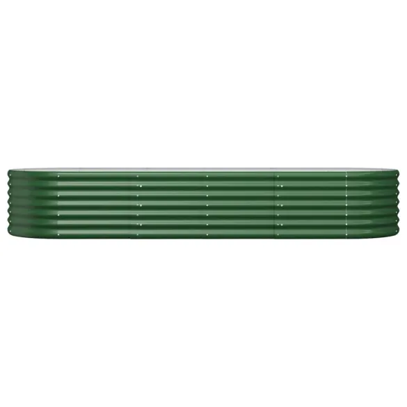 Strat Înălțat Grădină Metalic 224x80x36 cm - Verde
