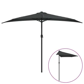 Umbrelă Balcon Aluminiu Antracit - Protecție UV | Livrare Gratuită 2