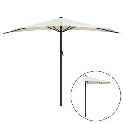 Umbrelă de Balcon cu Tijă Aluminiu - Protecție UV | Livrare Gratuită