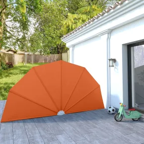 Copertină laterală pliabilă terasă - cărămiziu 200 cm