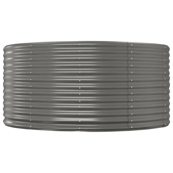 Jardinieră Gri Oțel 140x140x68 cm - Livrare Gratuită