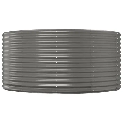 Jardinieră Gri Oțel 140x140x68 cm - Livrare Gratuită