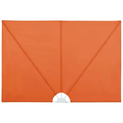 Copertină Laterală Pliabilă Terasă - Cărămiziu 300x150 cm