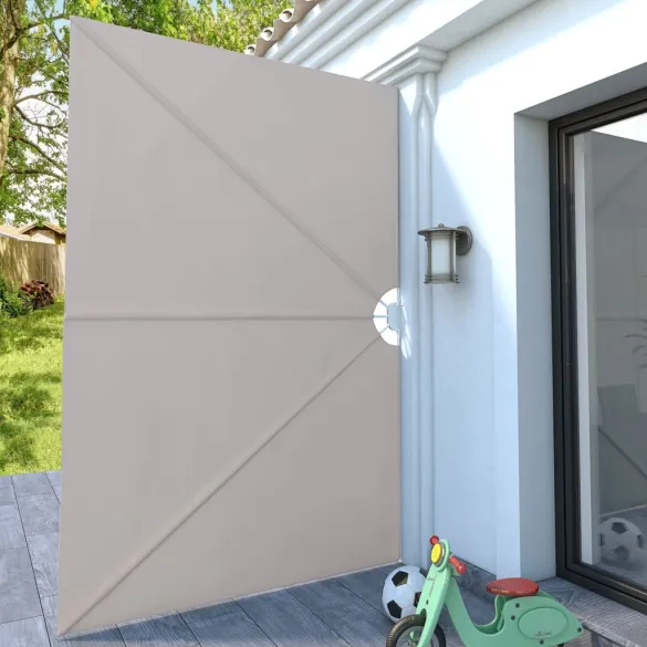 Copertină Laterală Pliabilă Terasă - Crem 300x200 cm