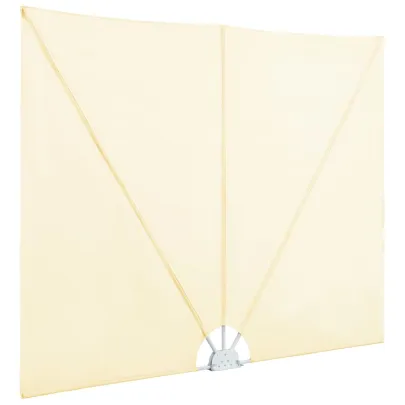 Copertină Laterală Pliabilă Terasă - Crem 300x200 cm