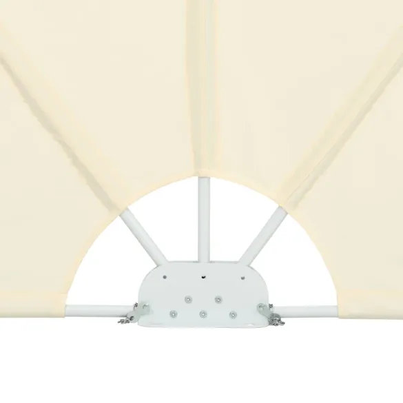 Copertină Laterală Pliabilă Terasă - Crem 300x200 cm