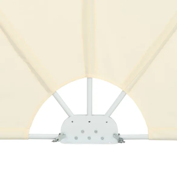 Copertină Laterală Pliabilă Terasă - 300x150 cm Crem