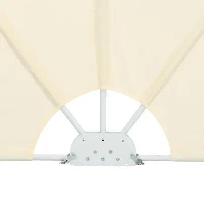 Copertină Laterală Pliabilă Terasă - 300x150 cm Crem
