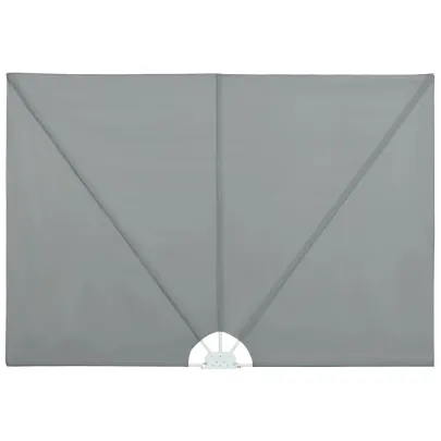 Copertină laterală pliabilă gri 300x200 cm - Umbră terasă