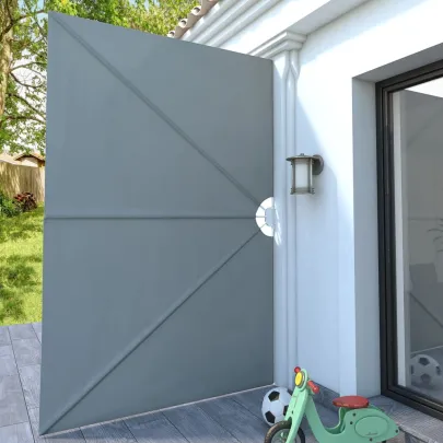 Copertină laterală pliabilă gri 300x200 cm - Umbră terasă