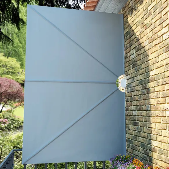 Copertină laterală pliabilă gri 300x200 cm - Umbră terasă Copertină laterală pliabilă gri 300x200 cm - Umbră terasă